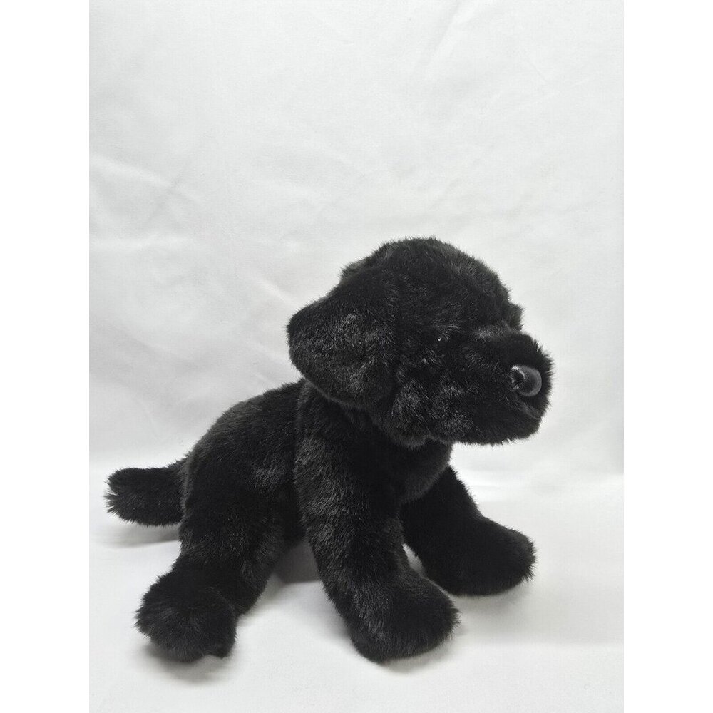 Realistic Black Lab Stuffed Animal Plush Toy